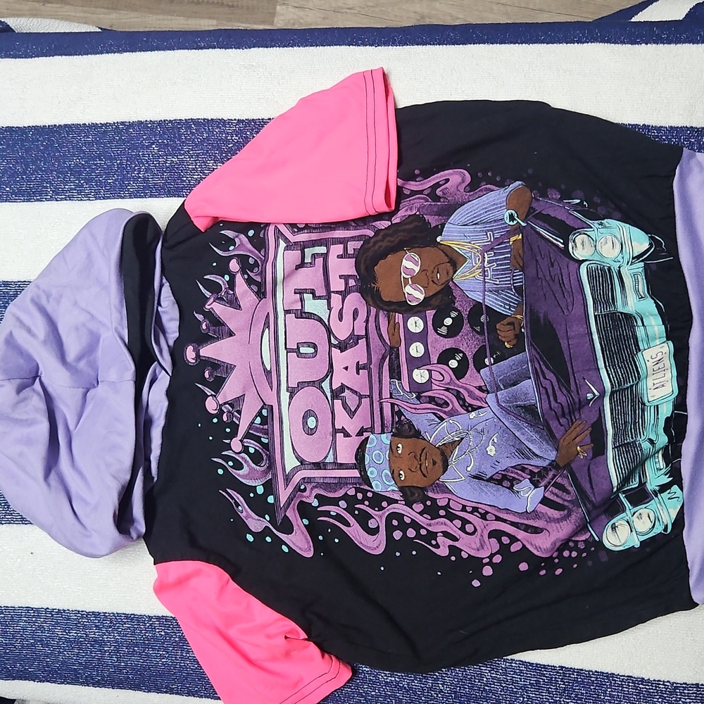 Kids Hoodie T-Shirt - Black, Pink, Purple